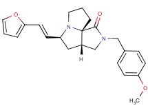 (3aS*,5S*,9aS*)-5-[(E)-2-(2-furyl)vinyl]-2-(4-methoxybenzyl)hexahydro-7H-pyrrolo[3,4-g]pyrrolizin-1(2H)-one