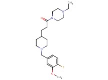 1-ethyl-4-{3-[1-(4-fluoro-3-methoxybenzyl)-4-piperidinyl]propanoyl}piperazine