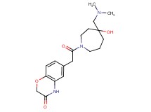6-(2-{4-[(dimethylamino)methyl]-4-hydroxy-1-azepanyl}-2-oxoethyl)-2H-1,4-benzoxazin-3(4H)-one