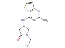 1-ethyl-4-[(2-methylthieno[3,2-d]pyrimidin-4-yl)amino]pyrrolidin-2-one