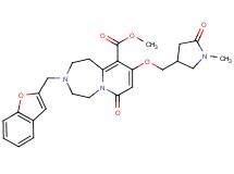 methyl 3-(1-benzofuran-2-ylmethyl)-9-[(1-methyl-5-oxo-3-pyrrolidinyl)methoxy]-7-oxo-1,2,3,4,5,7-hexahydropyrido[1,2-d][1,4]diazepine-10-carboxylate