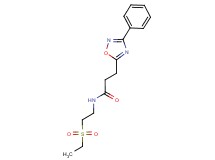 N-[2-(ethylsulfonyl)ethyl]-3-(3-phenyl-1,2,4-oxadiazol-5-yl)propanamide