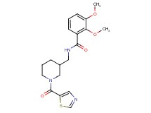 2,3-dimethoxy-N-{[1-(1,3-thiazol-5-ylcarbonyl)-3-piperidinyl]methyl}benzamide