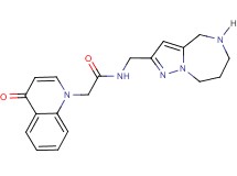 2-(4-oxo-1(4H)-quinolinyl)-N-(5,6,7,8-tetrahydro-4H-pyrazolo[1,5-a][1,4]diazepin-2-ylmethyl)acetamide hydrochloride