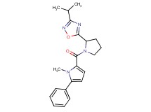3-isopropyl-5-{1-[(1-methyl-5-phenyl-1H-pyrrol-2-yl)carbonyl]-2-pyrrolidinyl}-1,2,4-oxadiazole