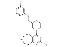 4-{3-[(3-fluorophenoxy)methyl]piperidin-1-yl}-2-methyl-6,7,8,9-tetrahydro-5H-pyrimido[4,5-d]azepine