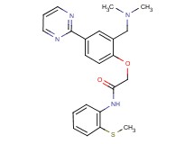 2-[2-[(dimethylamino)methyl]-4-(2-pyrimidinyl)phenoxy]-N-[2-(methylthio)phenyl]acetamide