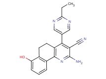 2-amino-4-(2-ethylpyrimidin-5-yl)-7-hydroxy-5,6-dihydrobenzo[h]quinoline-3-carbonitrile