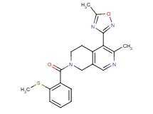 6-methyl-5-(5-methyl-1,2,4-oxadiazol-3-yl)-2-[2-(methylthio)benzoyl]-1,2,3,4-tetrahydro-2,7-naphthyridine