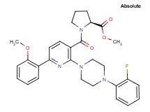 methyl 1-{[2-[4-(2-fluorophenyl)-1-piperazinyl]-6-(2-methoxyphenyl)-3-pyridinyl]carbonyl}-L-prolinate