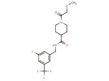 N-[3-fluoro-5-(trifluoromethyl)benzyl]-1-(methoxyacetyl)piperidine-4-carboxamide