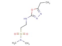2-[(5-ethyl-1,3,4-oxadiazol-2-yl)amino]-N,N-dimethylethanesulfonamide