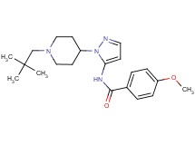 N-{1-[1-(2,2-dimethylpropyl)-4-piperidinyl]-1H-pyrazol-5-yl}-4-methoxybenzamide