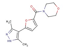 4-[5-(3,5-dimethyl-1H-pyrazol-4-yl)-2-furoyl]morpholine