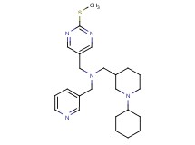 1-(1-cyclohexyl-3-piperidinyl)-N-{[2-(methylthio)-5-pyrimidinyl]methyl}-N-(3-pyridinylmethyl)methanamine