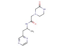 N-[1-methyl-2-(2-pyrazinyl)ethyl]-2-(3-oxo-1-piperazinyl)acetamide trifluoroacetate