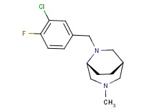 (1S*,5R*)-6-(3-chloro-4-fluorobenzyl)-3-methyl-3,6-diazabicyclo[3.2.2]nonane