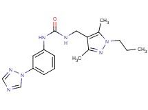 N-[(3,5-dimethyl-1-propyl-1H-pyrazol-4-yl)methyl]-N'-[3-(1H-1,2,4-triazol-1-yl)phenyl]urea