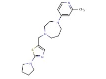 1-(2-methyl-4-pyridinyl)-4-{[2-(1-pyrrolidinyl)-1,3-thiazol-5-yl]methyl}-1,4-diazepane