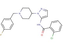 2-chloro-N-{1-[1-(4-fluorobenzyl)-4-piperidinyl]-1H-pyrazol-5-yl}benzamide