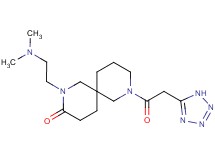 2-[2-(dimethylamino)ethyl]-8-(1H-tetrazol-5-ylacetyl)-2,8-diazaspiro[5.5]undecan-3-one