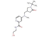 4-[[(1-tert-butyl-5-oxo-3-pyrrolidinyl)methyl](methyl)amino]-N-(2-hydroxyethyl)-2-pyridinecarboxamide