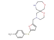 4-({5-[(4-methylphenyl)thio]-2-furyl}methyl)-1,8-dioxa-4,11-diazaspiro[5.6]dodecane