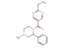2-ethyl-5-[(4-methyl-2-phenyl-1-piperazinyl)carbonyl]pyrimidine