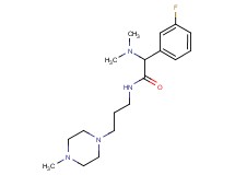 2-(dimethylamino)-2-(3-fluorophenyl)-N-[3-(4-methyl-1-piperazinyl)propyl]acetamide