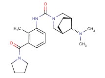 (8-syn)-8-(dimethylamino)-N-[2-methyl-3-(pyrrolidin-1-ylcarbonyl)phenyl]-3-azabicyclo[3.2.1]octane-3-carboxamide