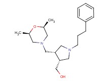 [(3R*,4S*)-4-{[(2R*,6S*)-2,6-dimethylmorpholin-4-yl]methyl}-1-(3-phenylpropyl)pyrrolidin-3-yl]methanol