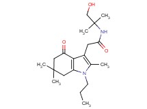 N-(2-hydroxy-1,1-dimethylethyl)-2-(2,6,6-trimethyl-4-oxo-1-propyl-4,5,6,7-tetrahydro-1H-indol-3-yl)acetamide