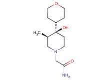 2-[(3R*,4R*)-4-hydroxy-3-methyl-4-(tetrahydro-2H-pyran-4-yl)-1-piperidinyl]acetamide