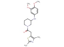 N-(3,4-dimethoxyphenyl)-1-[(2,4-dimethyl-1,3-thiazol-5-yl)acetyl]-3-piperidinamine