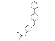 N-{1-[(2-pyridin-2-ylpyrimidin-5-yl)methyl]pyrrolidin-3-yl}acetamide