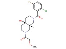 (4aR*,8aR*)-2-(2-chloro-5-fluorobenzoyl)-7-(methoxyacetyl)octahydro-2,7-naphthyridin-4a(2H)-ol