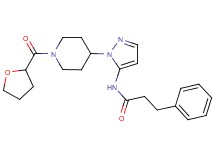 3-phenyl-N-{1-[1-(tetrahydro-2-furanylcarbonyl)-4-piperidinyl]-1H-pyrazol-5-yl}propanamide