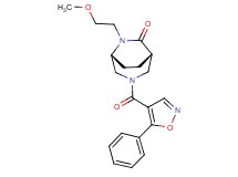 (1S*,5R*)-6-(2-methoxyethyl)-3-[(5-phenyl-4-isoxazolyl)carbonyl]-3,6-diazabicyclo[3.2.2]nonan-7-one
