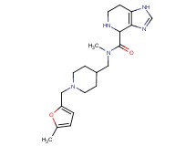 N-methyl-N-({1-[(5-methyl-2-furyl)methyl]-4-piperidinyl}methyl)-4,5,6,7-tetrahydro-1H-imidazo[4,5-c]pyridine-4-carboxamide dihydrochloride