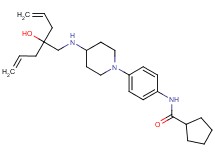 N-(4-{4-[(2-allyl-2-hydroxy-4-penten-1-yl)amino]-1-piperidinyl}phenyl)cyclopentanecarboxamide