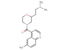N,N-dimethyl-2-{4-[(6-methyl-4-quinolinyl)carbonyl]-2-morpholinyl}ethanamine