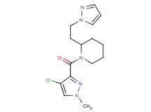 1-[(4-chloro-1-methyl-1H-pyrazol-3-yl)carbonyl]-2-[2-(1H-pyrazol-1-yl)ethyl]piperidine