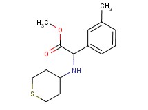 methyl (3-methylphenyl)(tetrahydro-2H-thiopyran-4-ylamino)acetate
