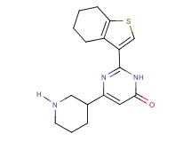 6-piperidin-3-yl-2-(4,5,6,7-tetrahydro-1-benzothien-3-yl)pyrimidin-4(3H)-one