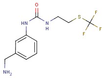 N-[3-(aminomethyl)phenyl]-N'-{2-[(trifluoromethyl)thio]ethyl}urea hydrochloride