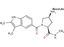(2S,4S)-4-amino-1-[(2,3-dimethyl-1H-indol-5-yl)carbonyl]-N-methylpyrrolidine-2-carboxamide