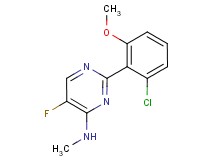 2-(2-chloro-6-methoxyphenyl)-5-fluoro-N-methylpyrimidin-4-amine