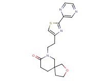 7-[2-(2-pyrazin-2-yl-1,3-thiazol-4-yl)ethyl]-2-oxa-7-azaspiro[4.5]decan-8-one