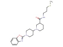 1'-(1,3-benzoxazol-2-yl)-N-[3-(methylthio)propyl]-1,4'-bipiperidine-3-carboxamide