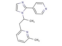 2-methyl-6-[2-(2-pyridin-4-yl-1H-imidazol-1-yl)propyl]pyridine